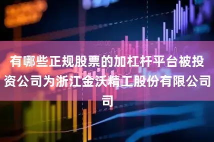 有哪些正规股票的加杠杆平台被投资公司为浙江金沃精工股份有限公司